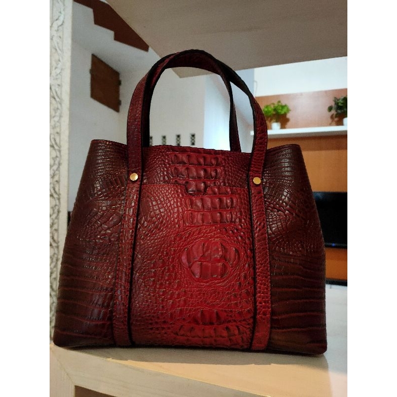 TAS CROCO Merah Maroon