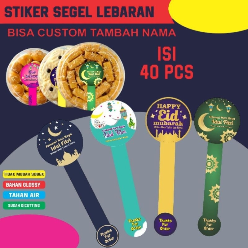 

stiker toples kue lebaran(isi 40 pcs)