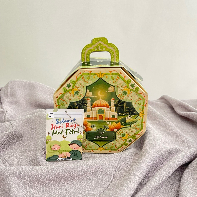 

Box Idul fitri Isi 1 / Box lebaran 2025 / Kotak Hampers Idul Fitri / kotak Hampers Lebaran