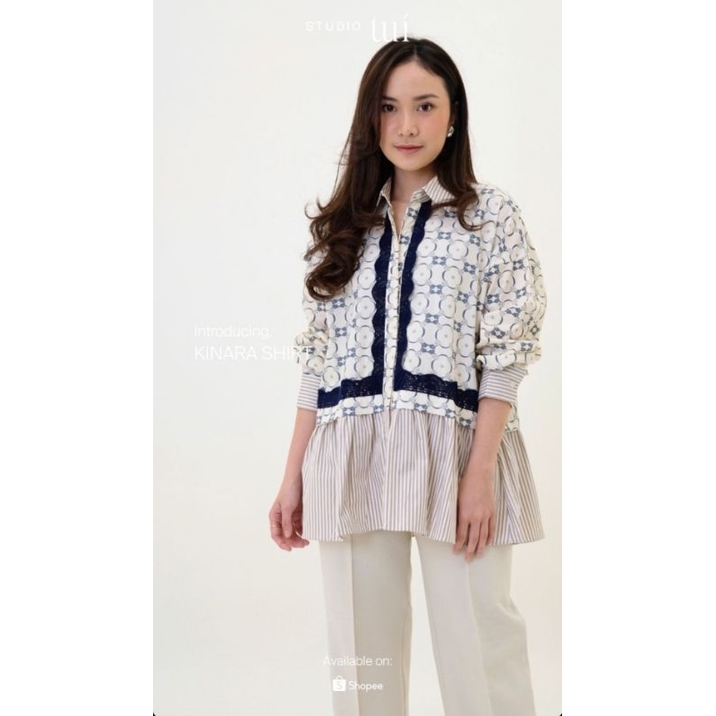 NEW LARASATI OUTER KINARA TUI X NALURI AURA LONG AVA LONG SLEEVE BLACK PAVIA DELILA CLARA SHIRT NEEL