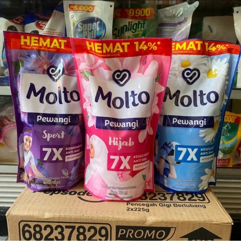 Molto pewangi besar 780ML / 680ML | Pewangi baju molto | Molto pewangi
