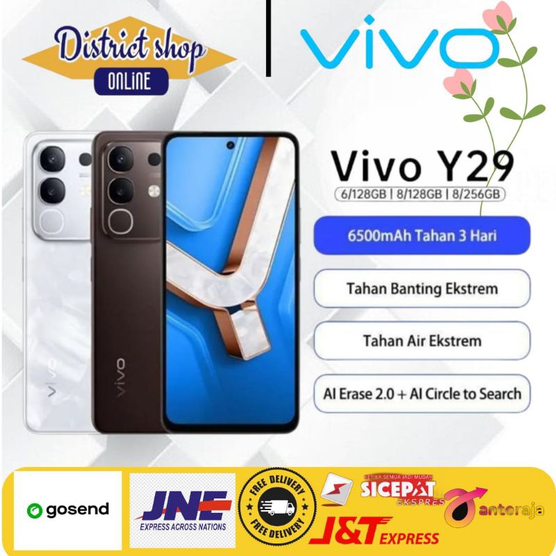 AIG VIVO Y29 Baterai 6500mAh 44W RAM 6/128GB 8/128GB 8/256GB Kamera 50MP Bersertifikasi IP69 Tahan
