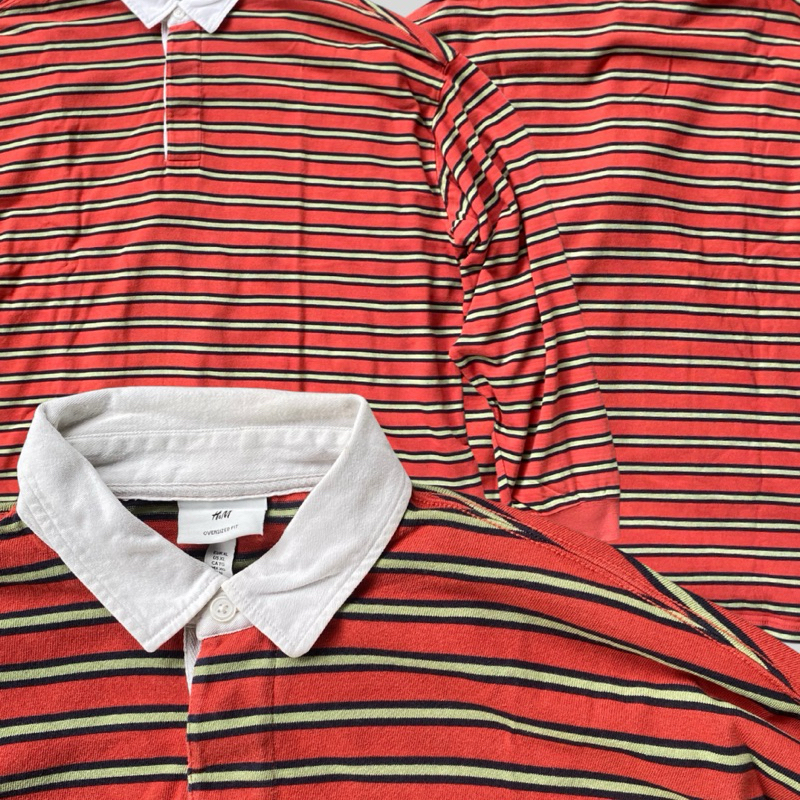 Polo Rugby Shirt H&M Long Sleeve