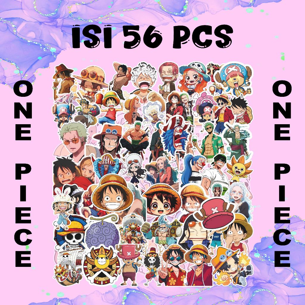 

STIKER ONE PIECE TERBARU 56 PCS | BAHAN PREMIUM, TAHAN LAMA, POTONGAN DIE-CUT PRESISI, TEMPEL DIMANA SAJA!