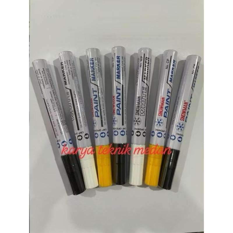 

SPIDOL BESI | PAINT MARKER SNOWMAN WHITE YELLOW BLACK