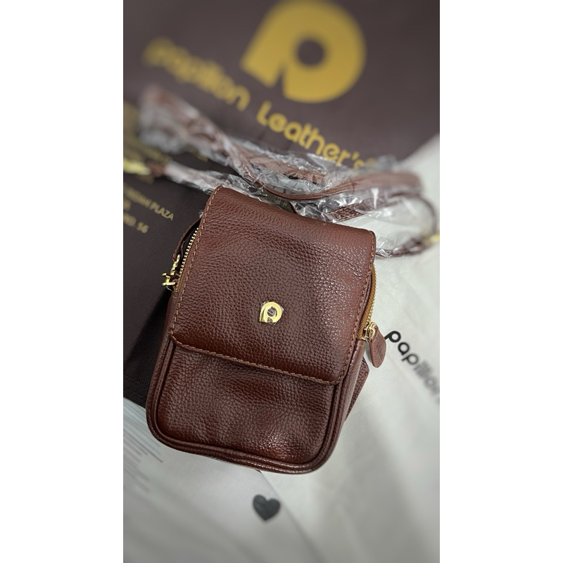 Papilon Sling Bag Kulit Asli