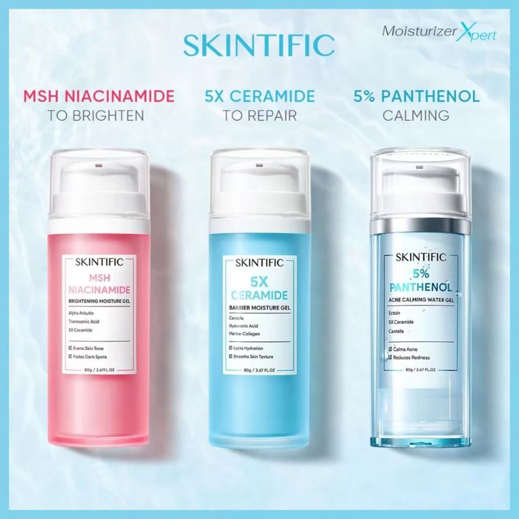 SKINTIFIC MSH Niacinamide Brightening Moisture Gel 80g / 5X Ceramide Barrier Moisture Gel / Acne Cal