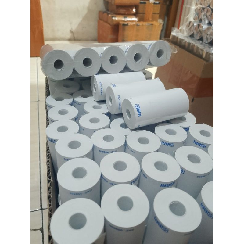

lkjj Kertas Thermal Logo Bank BRI 57x30mm Coroles Paket 100 Roll