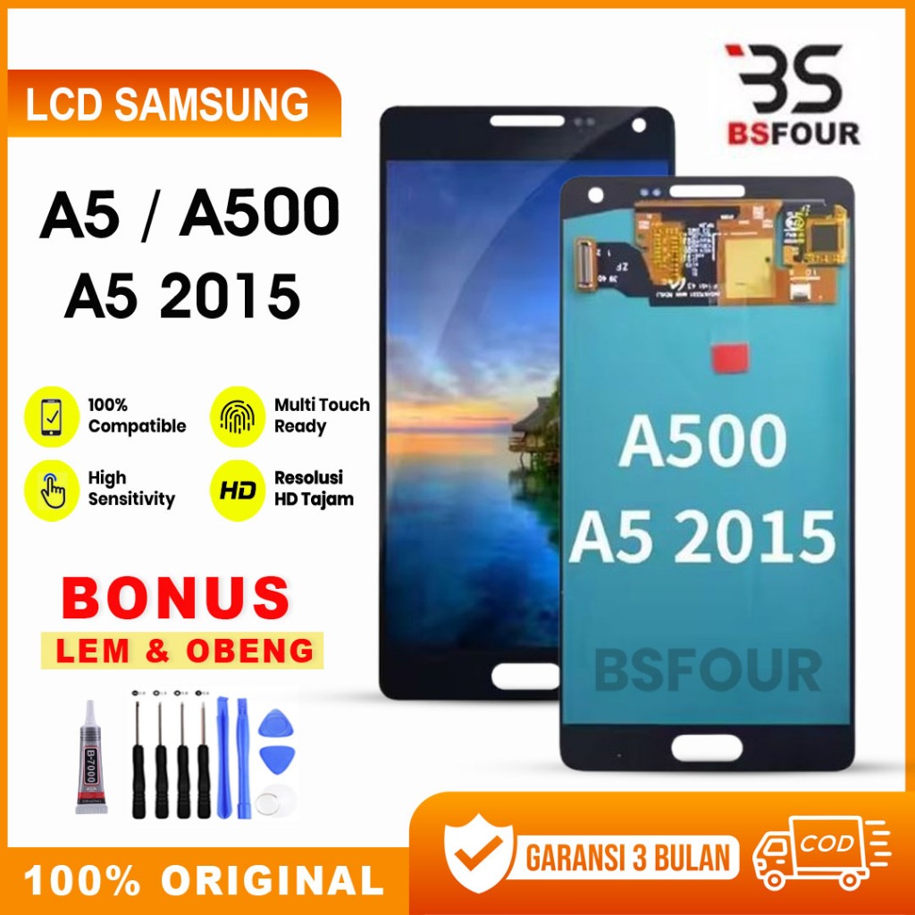 LCD SAMSUNG A5 / A500 / A500F / A5 2015 FULLSET TOUCHSCREEN ORIGINAL