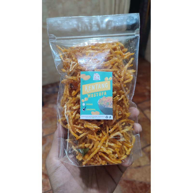 

Kentang Mustofa Original, Pedas Kualitas Dapur Rumahan Dengan Resep Tradisional Kemasan 200 g