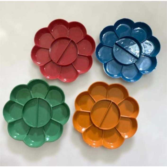 

(1 Pcs) Piring Cat Air Warna Plastik / Palet Lukis