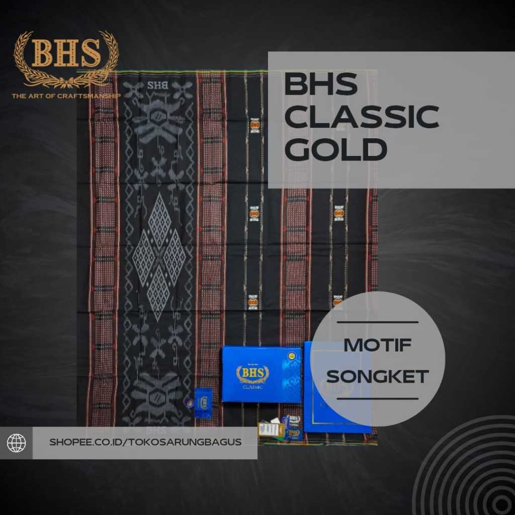 Sarung BHS Classic Motif SKT Gold