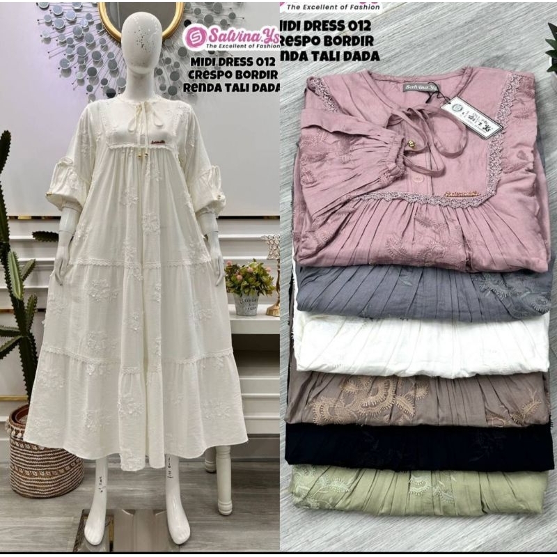 MIDI dress salvina bordir jumbo/standart