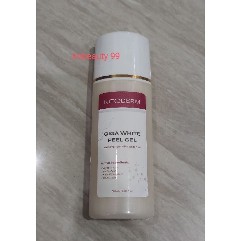 Kitoderm Giga White Peel Gel - peeling wajah & badan - regenerasi kulit - mengangkat sel kulit mati 