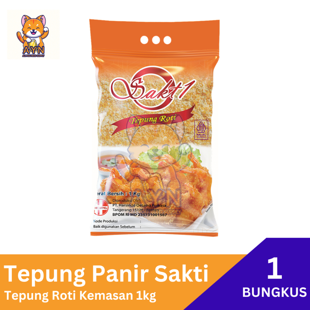 

Tepung Roti Panir Sakti Sakt1 Kemasan 500 gr / 1 kg [ 1 Bungkus ]