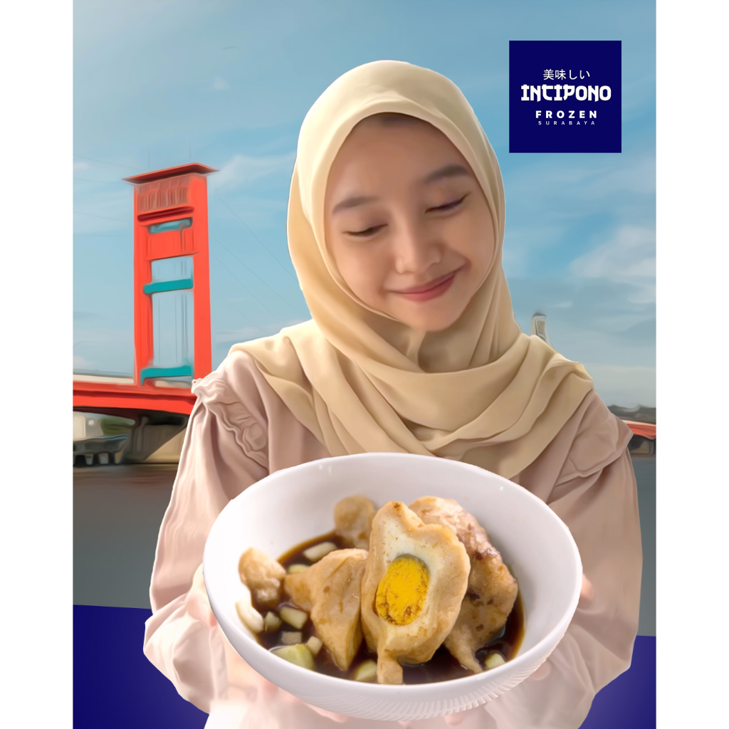 

Incipono Pempek Palembang Kapal Selam Free Cuko Vakum Frozen Food Halal Premium