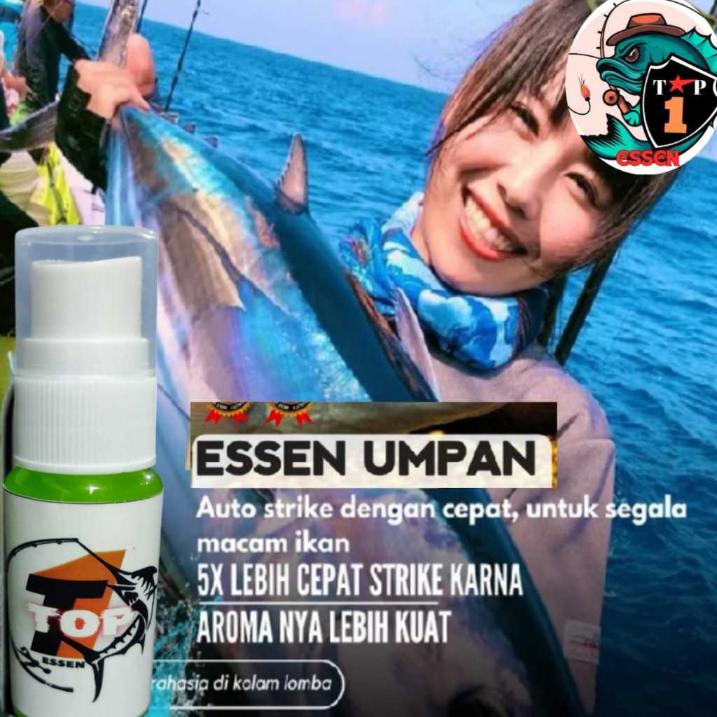 spray Essen Ikan TOP ONE Super 86 -30 mL Essence Pancing Aroma Gurih & Amis Indukan / Babon dari Ika