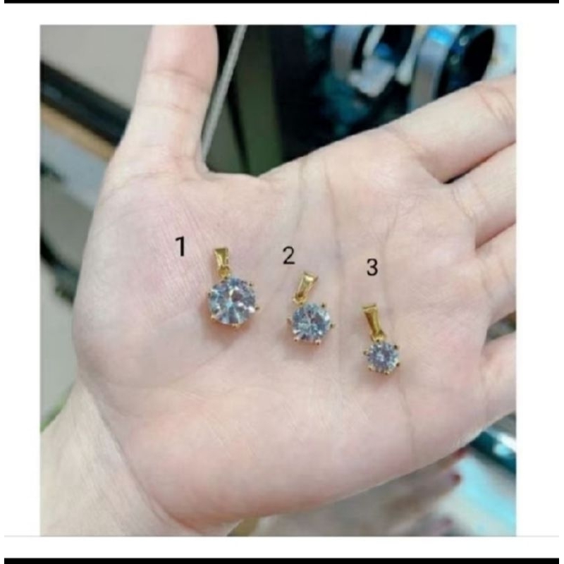 liontin titanium mata satu