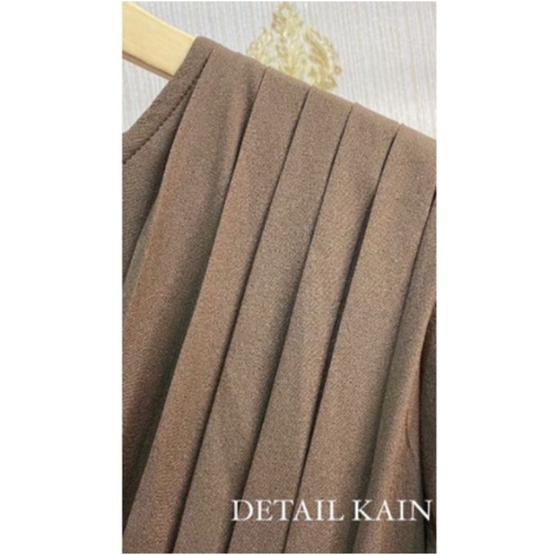 New Dress Jasmine Kazami Store Coffe Size L Set Pashmina