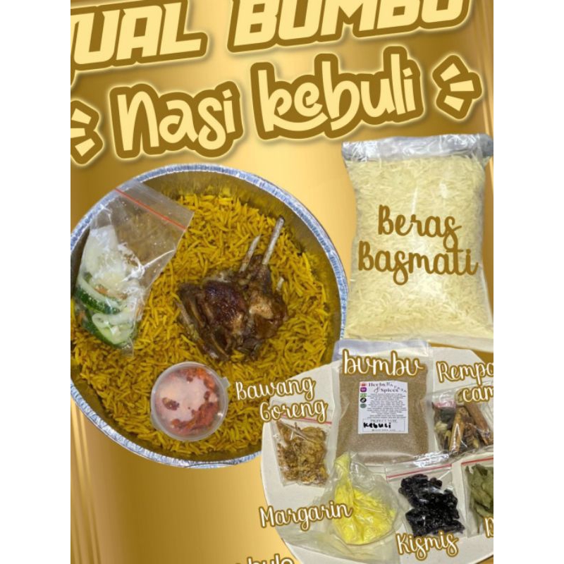 

Bumbu Nasi kebuli komplit + Beras Basmati 500gram