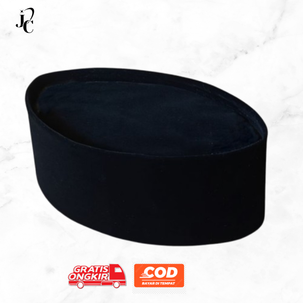 Peci Songkok Hitam Polos Bludru Halus Songkok nasional