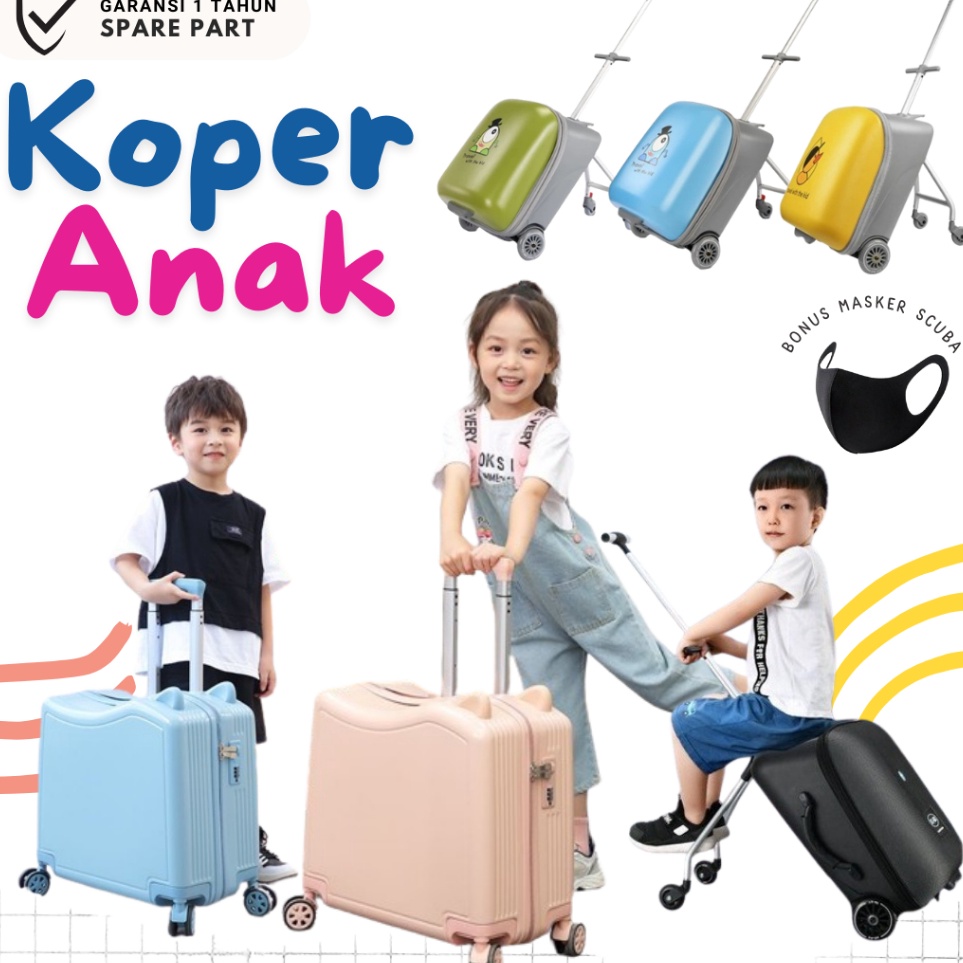 KODE L78E Koper Luxes Stroller Luxes Koper Duduk Anak Trolley Troli Koper Stroller Cheerkids Kabin B