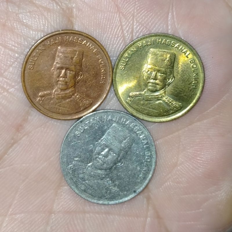 Set mini Koin Brunei 3 Keping 1 & 10 sen
