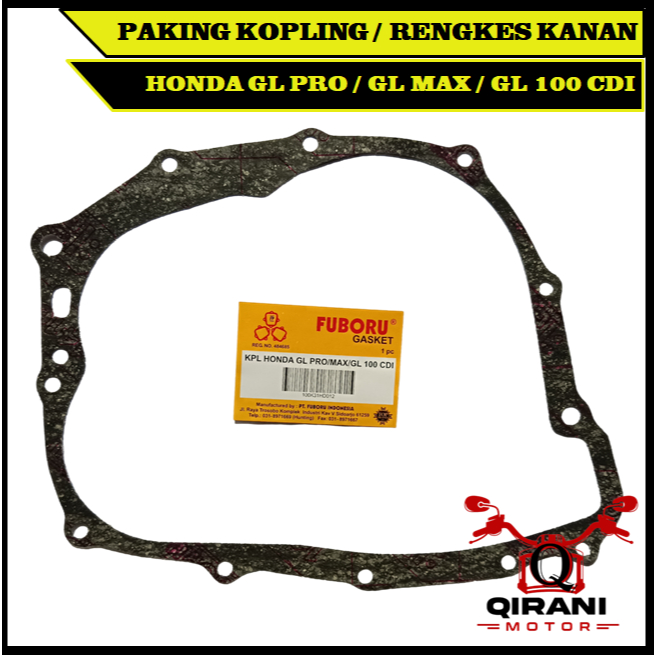 PERPAK KOPLING GL PRO / MAX / GL 100 CDI GASKET PAKING KLOS RENGKES KANAN FUBORU