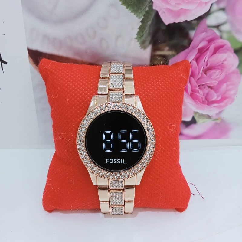 Jam Tangan Full Permata Layar Sentuh