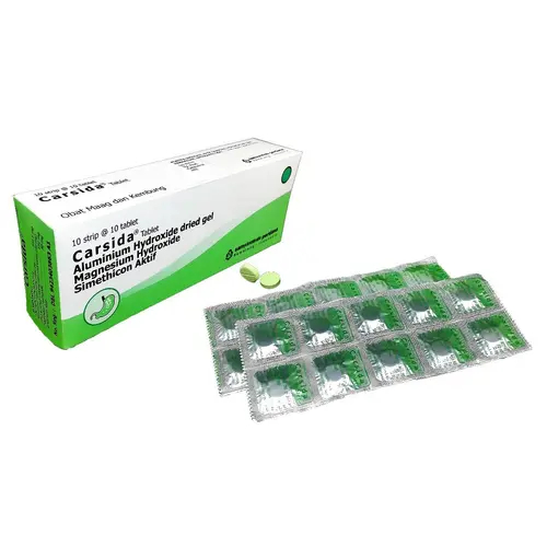 Carsida Box 100's Tablet Sampharindo - Obat Maag / Obat Asam Lambung