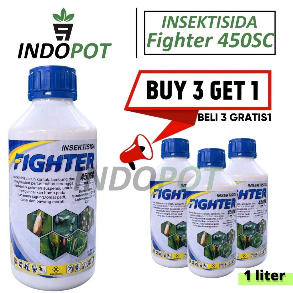 Insektisida Fighter 450Sc 1L Pengendali Hama Serangga Tanaman Tomat Cabai