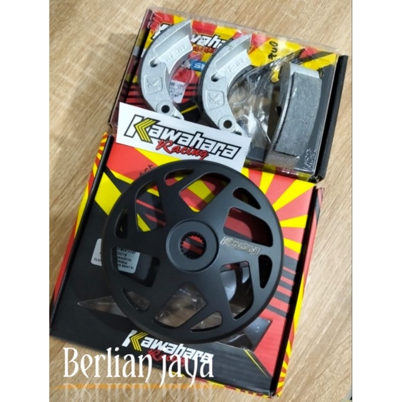 paketan pully cvt Kawahara mangkok kampas ganda kampas otomatis buat motor beat fi esp/scoopy fi esp
