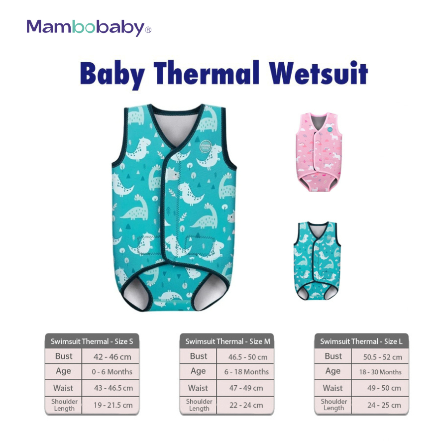 Mambobaby Swimsuit Baby Thermal Baju Renang Thermal Bayi