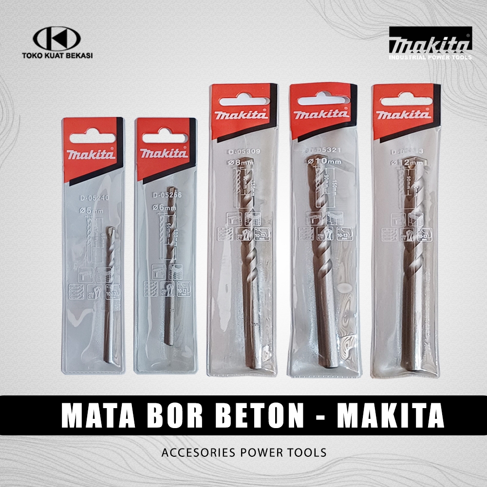MAKITA Mata Bor Beton Masonry / Straight Shank Tungsten Carbide