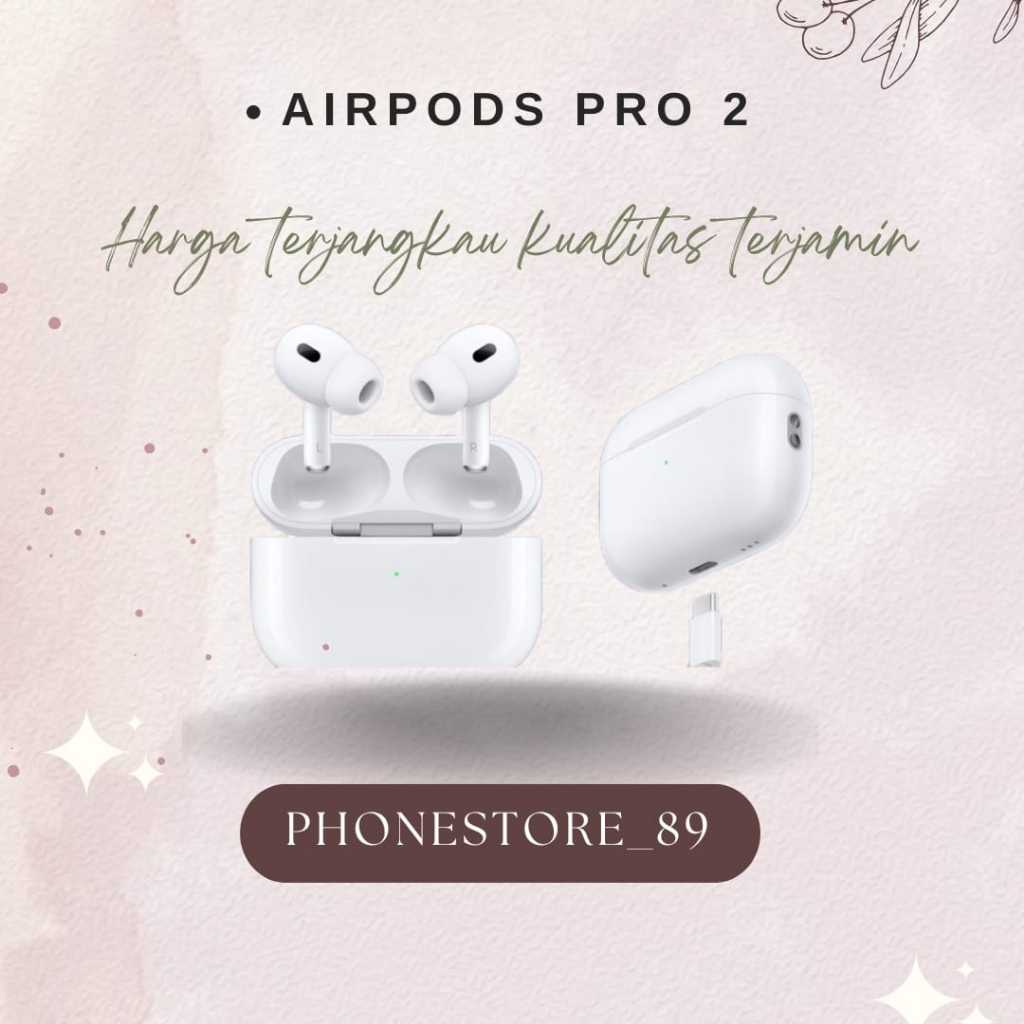 Apple AirPods Pro 2  With Wireless Charging Case second original Ex Inter Bergaransi