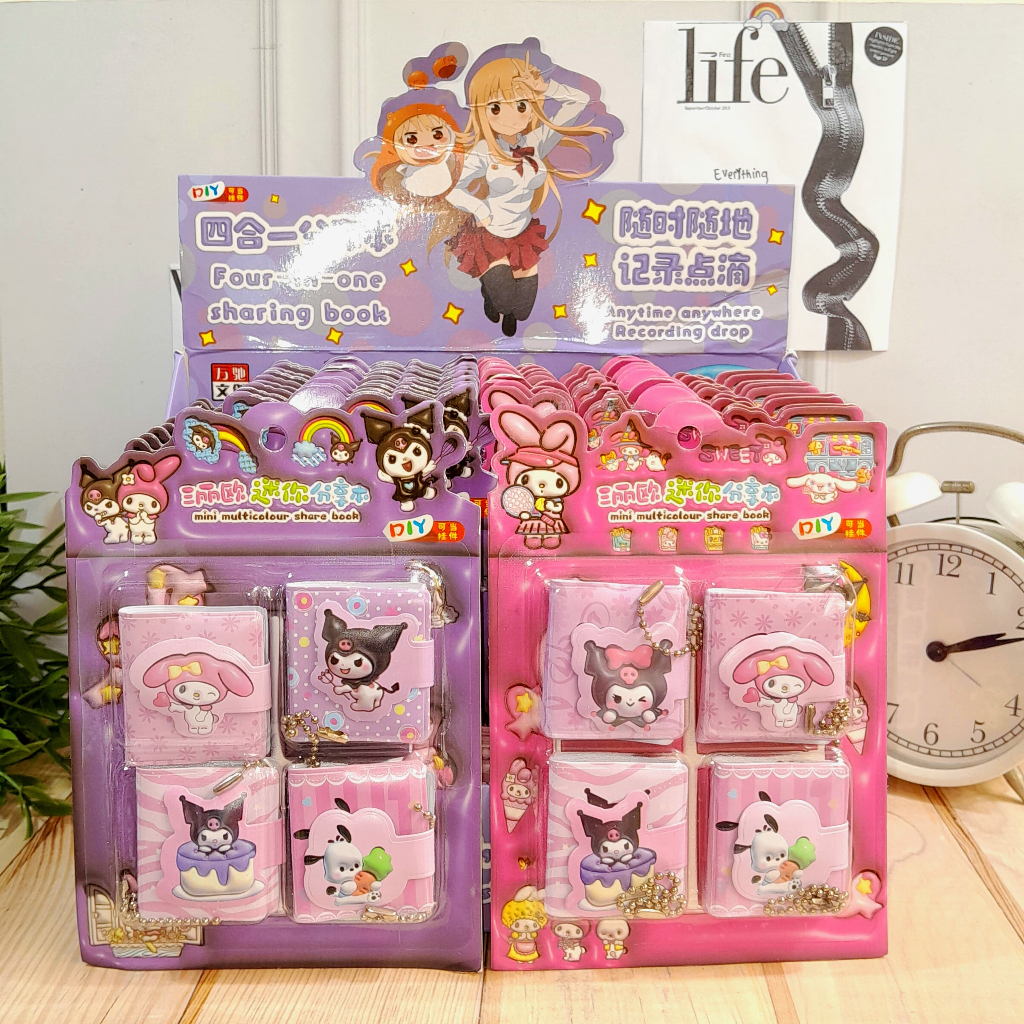 

Buku Mini Karakter 1 SET isi 4 PCS Lucu Lengkap Kualitas Premium Terbaik Ready Box Pink dan Ungu / Buku Sticker KARAKTER 1 Pack isi 4 Pieces Fy-0001 Alat Tulis Sekolah Kekinian Harga Termurah
