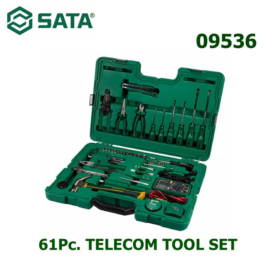 SATA - TOOL KIT SET 09536 - 61Pc. TELECOM TOOL SET SATA