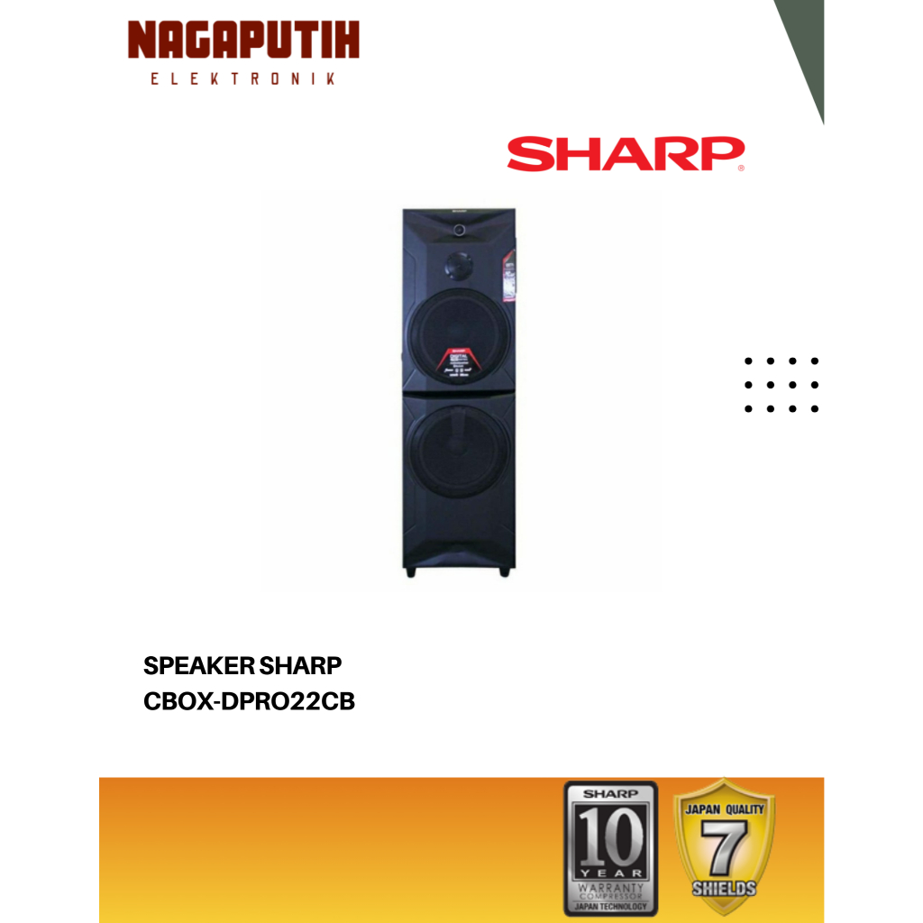 SHARP SPEAKER CBOX-DPRO22CB GARANSI RESMI
