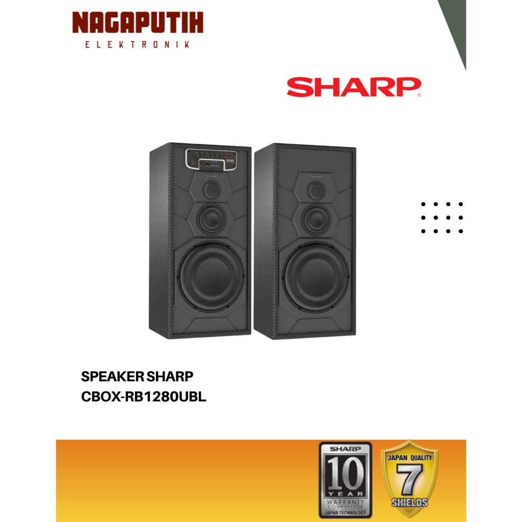 SHARP SPEAKER ACTIVE CBOX-RB1280UBL GARANSI RESMI