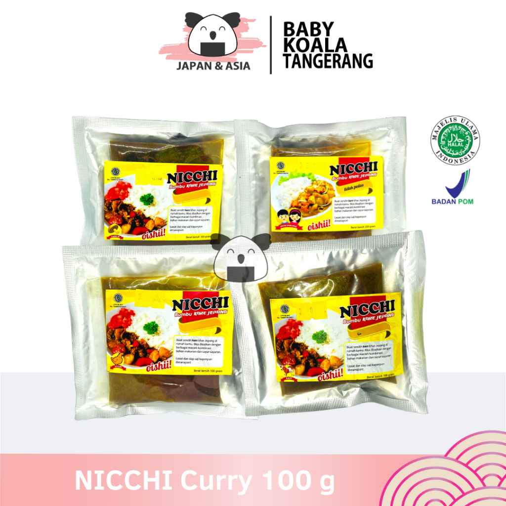 

Nicchi Bumbu Kare Jepang 100 g Halal │ Japan Curry Kari Ala Jepang -BKT
