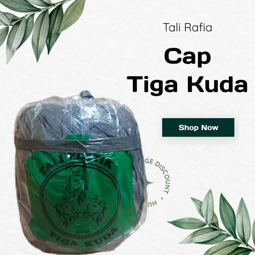 

Tali Rafia Murah Cap Tiga Kuda / Tali Plastik / Rafia Cap Tiga Kuda 650Gram