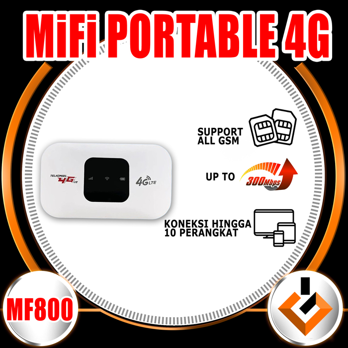 Modem WiFi Telkomsel 4G LTE Bypass All Operator 300Mbps Wifi Portable