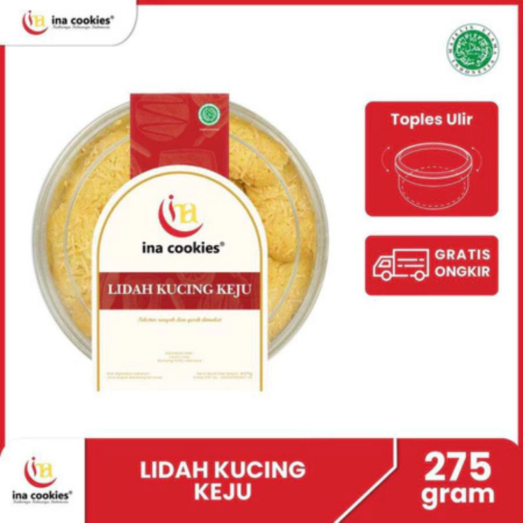 

BEST DEAL--Kue Kering Ina Cookies 275 gram lidah Kucing Keju