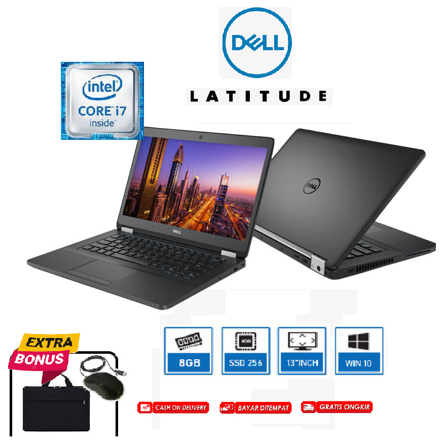 MURAH!!Laptop Dell Latitude 5470 i7 GEN 6 RAM 16GB/256SSD