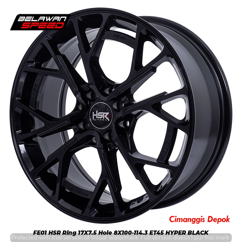 Velg Mobil Ring 17 HSR FE01 Untuk Honda Jazz Agya Ayla Calya Sigra Sirion - Toko Velg Cipayung