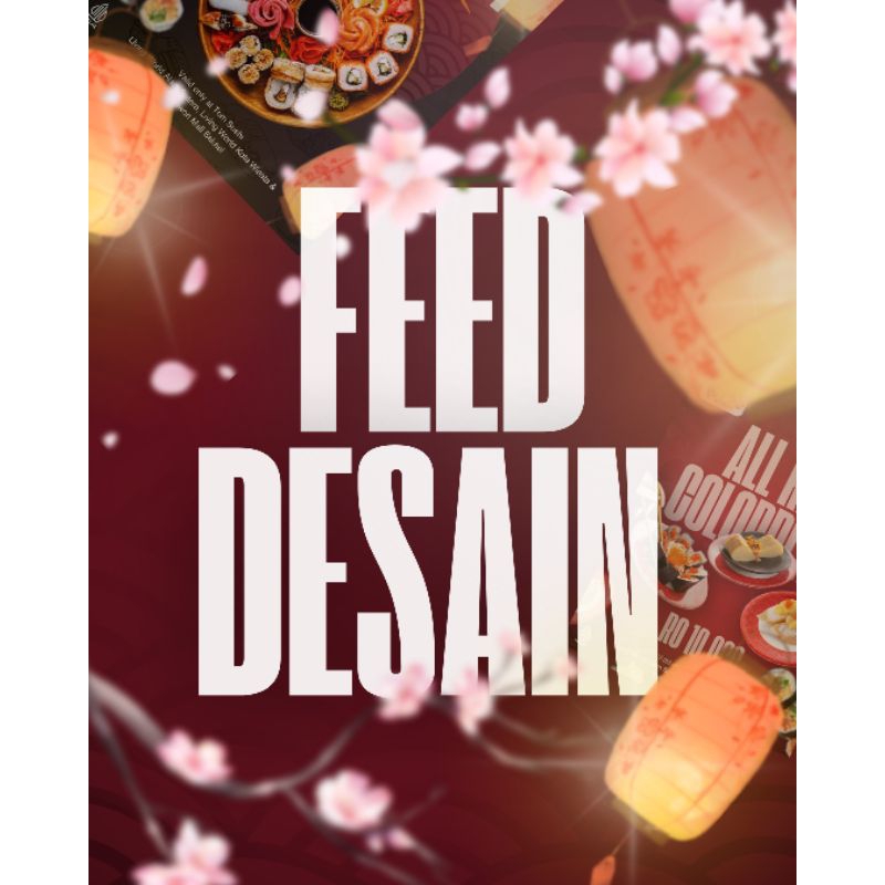 JASA DESAIN GRAFIS, DESAIN FEED INSTAGRAM, TERMURAH