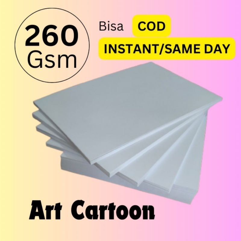 

Kertas Art Cartoon 260 gram Ukuran A3+