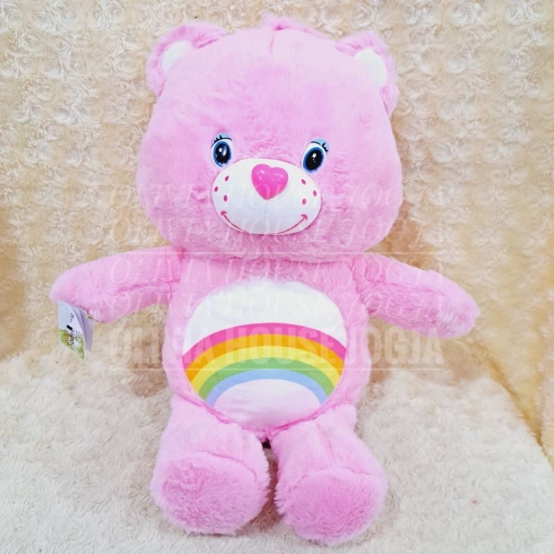 Boneka Bears Pink Boneka Bear Pelangi Boneka Bear Chubby Hidung Love Pink