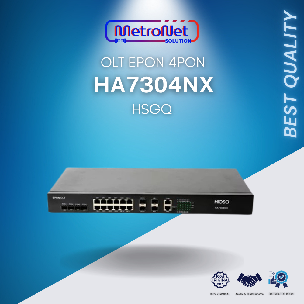 OLT EPON 4PON HIOSO HA7304NX UPLINK 10G