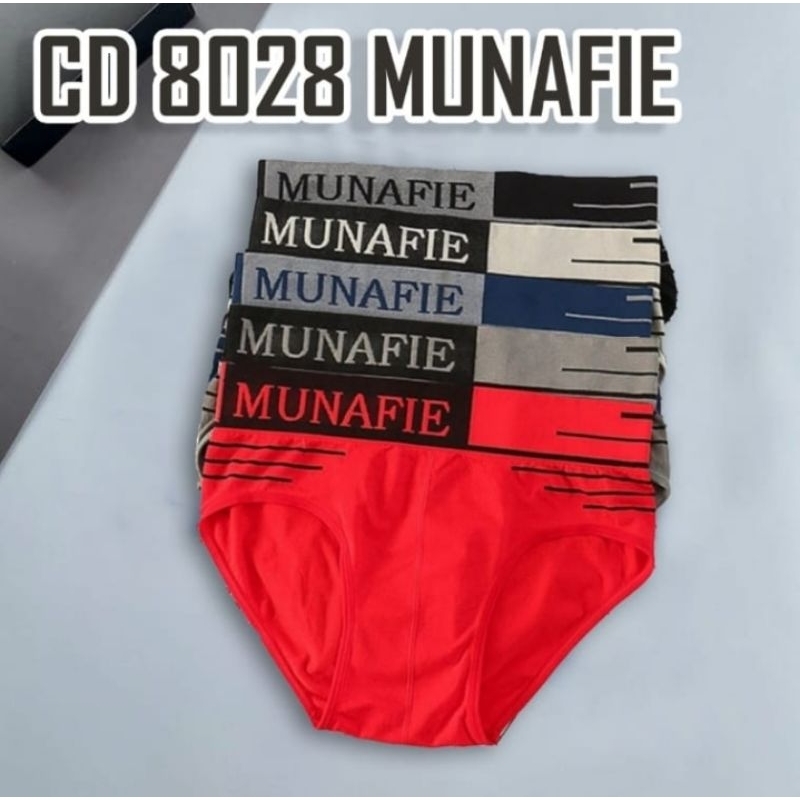 3pc- CD PRIA MUNAFIE 8028 / cd munafie original import free size (45 kg-80 kg) / celana dalam laki-l